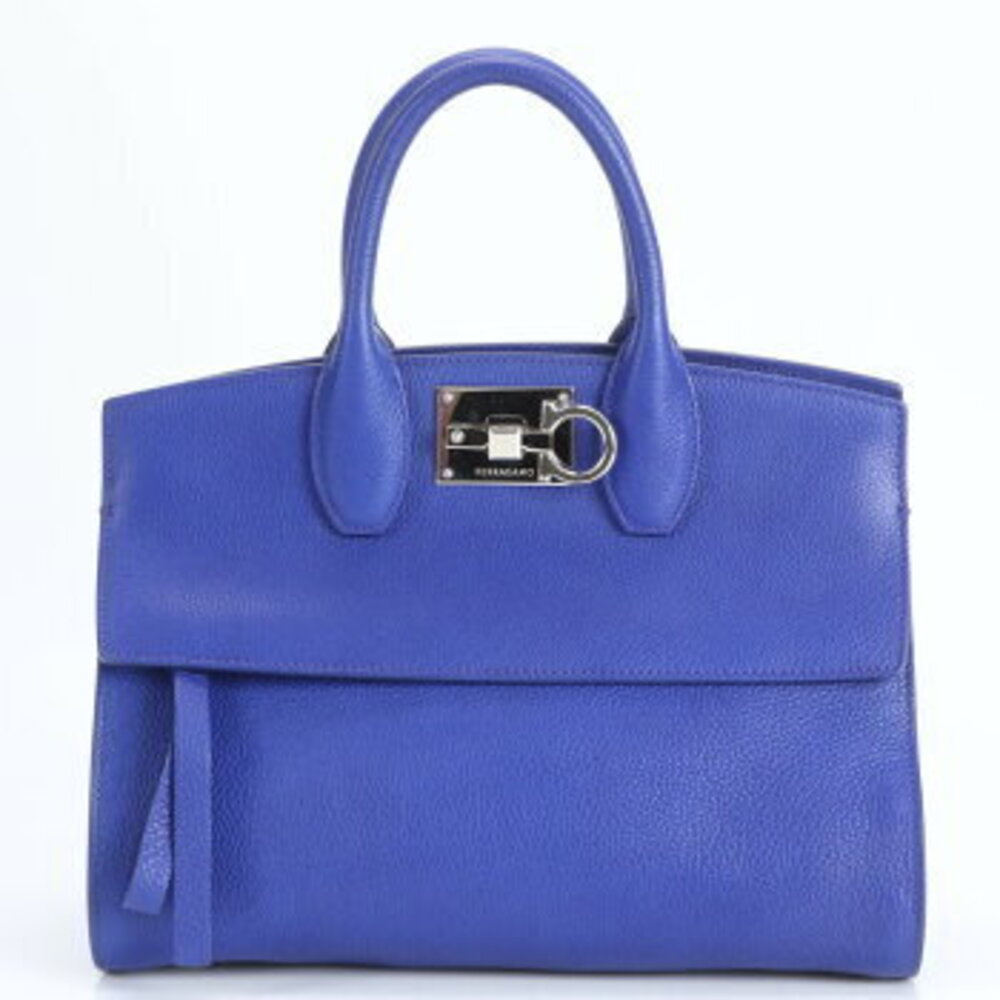Salvatore Ferragamo Gancini Studio Bag leather hand tote